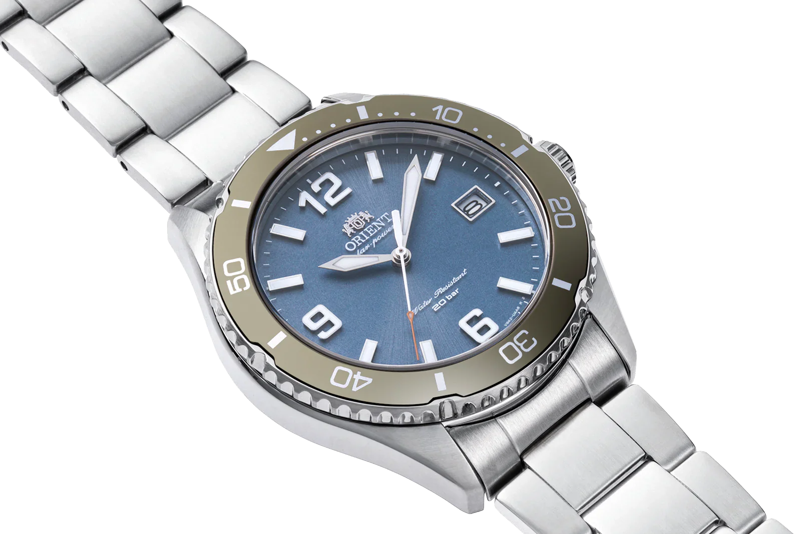 RA-WJ0002L Orient Sport Solar de hombre pulsera de metal - Image 5