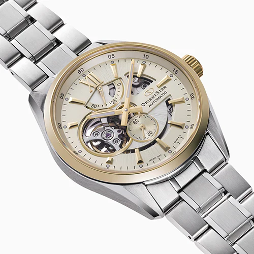 RE-AV0124G Reloj Orient Star Modern Skeleton de hombre correa de metal - Image 4