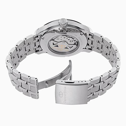 RE-AV0B02Y Reloj Orient Star Layered Skeleton de hombre correa de metal - Image 7