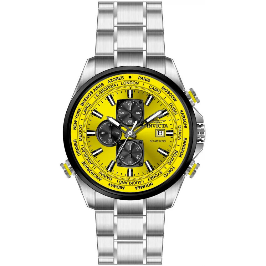 Reloj Invicta Aviator de hombre banda de metal 50 mm - Image 4