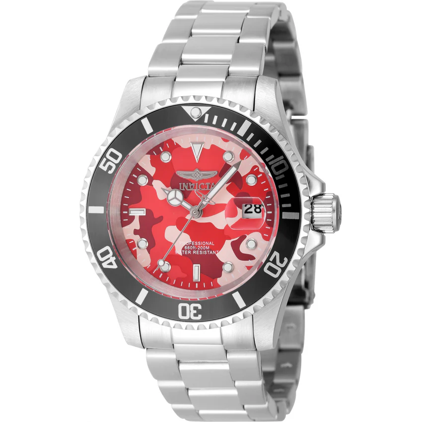 Reloj Invicta Pro Diver Camo Series de hombre pulsera de metal 40 mm - Image 7
