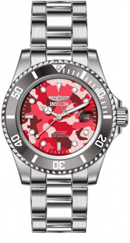 Reloj Invicta Pro Diver Camo Series de hombre pulsera de metal 40 mm - Image 8