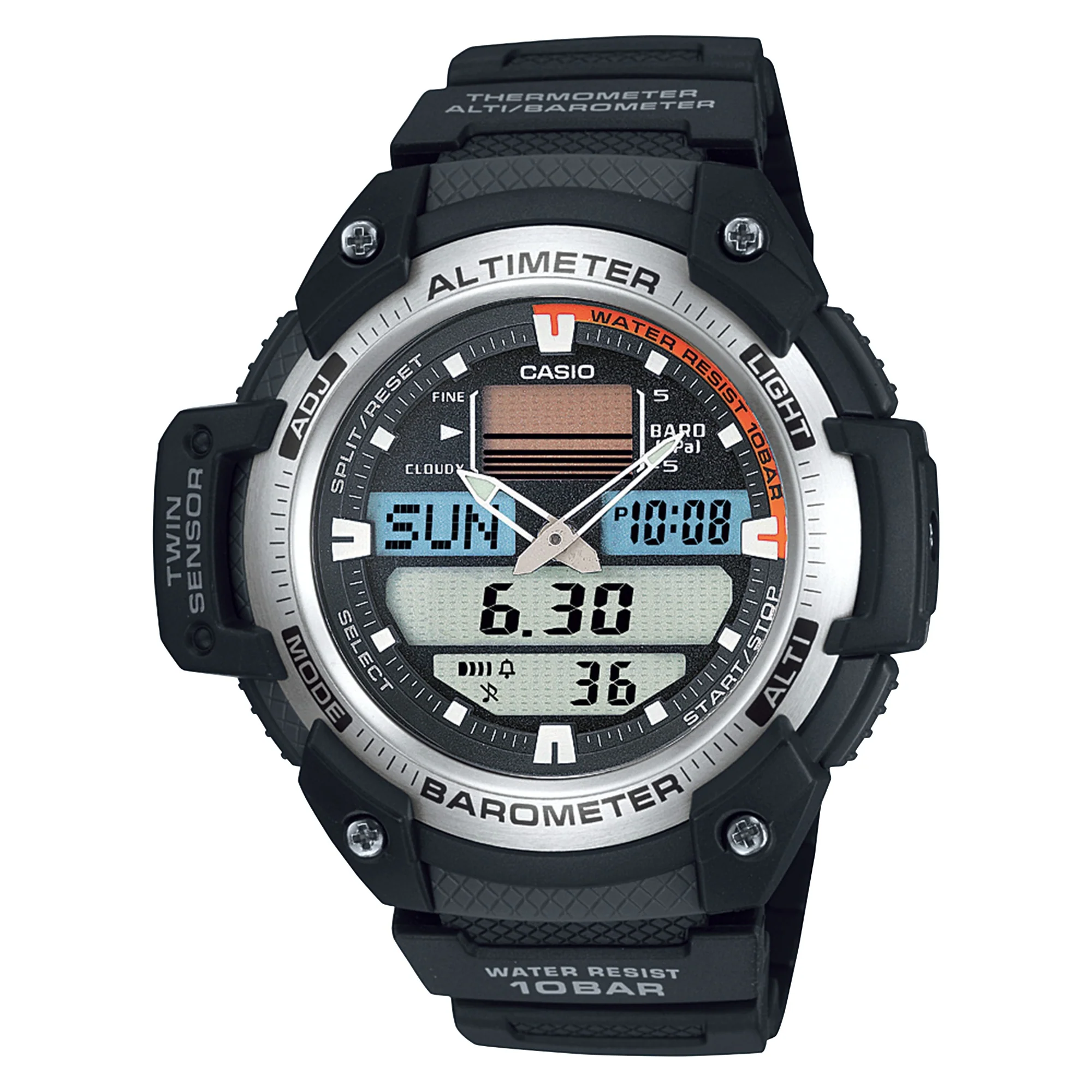 SGW-400H-1BV Reloj Casio de hombre pulsera de caucho