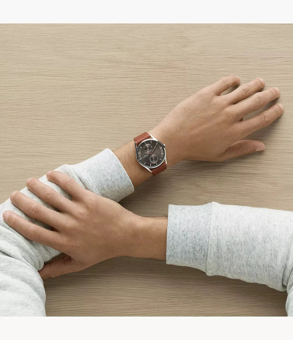 SKW6086 Reloj Skagen para hombre pulsera de piel - Image 2