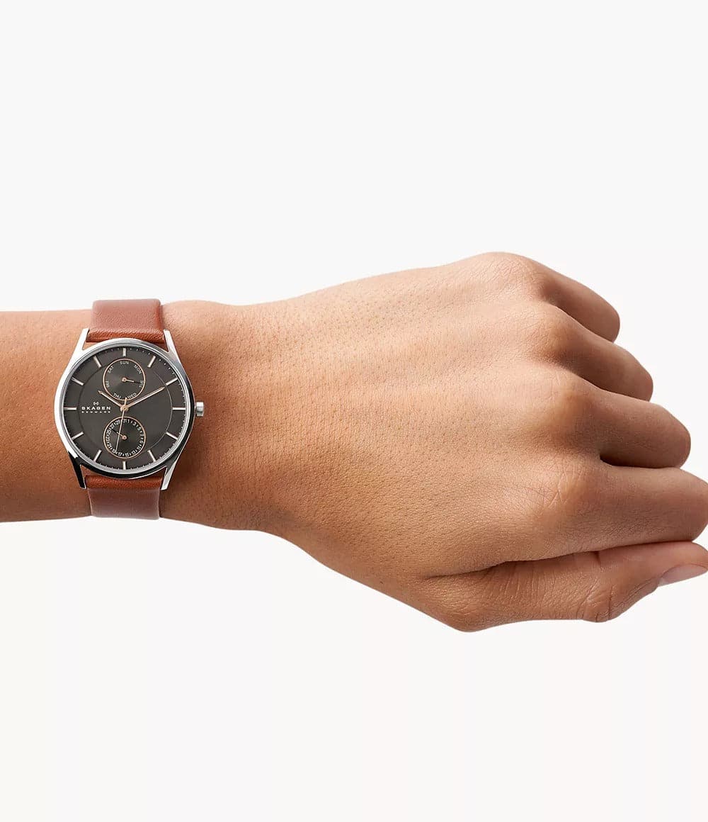 SKW6086 Reloj Skagen para hombre pulsera de piel - Image 5