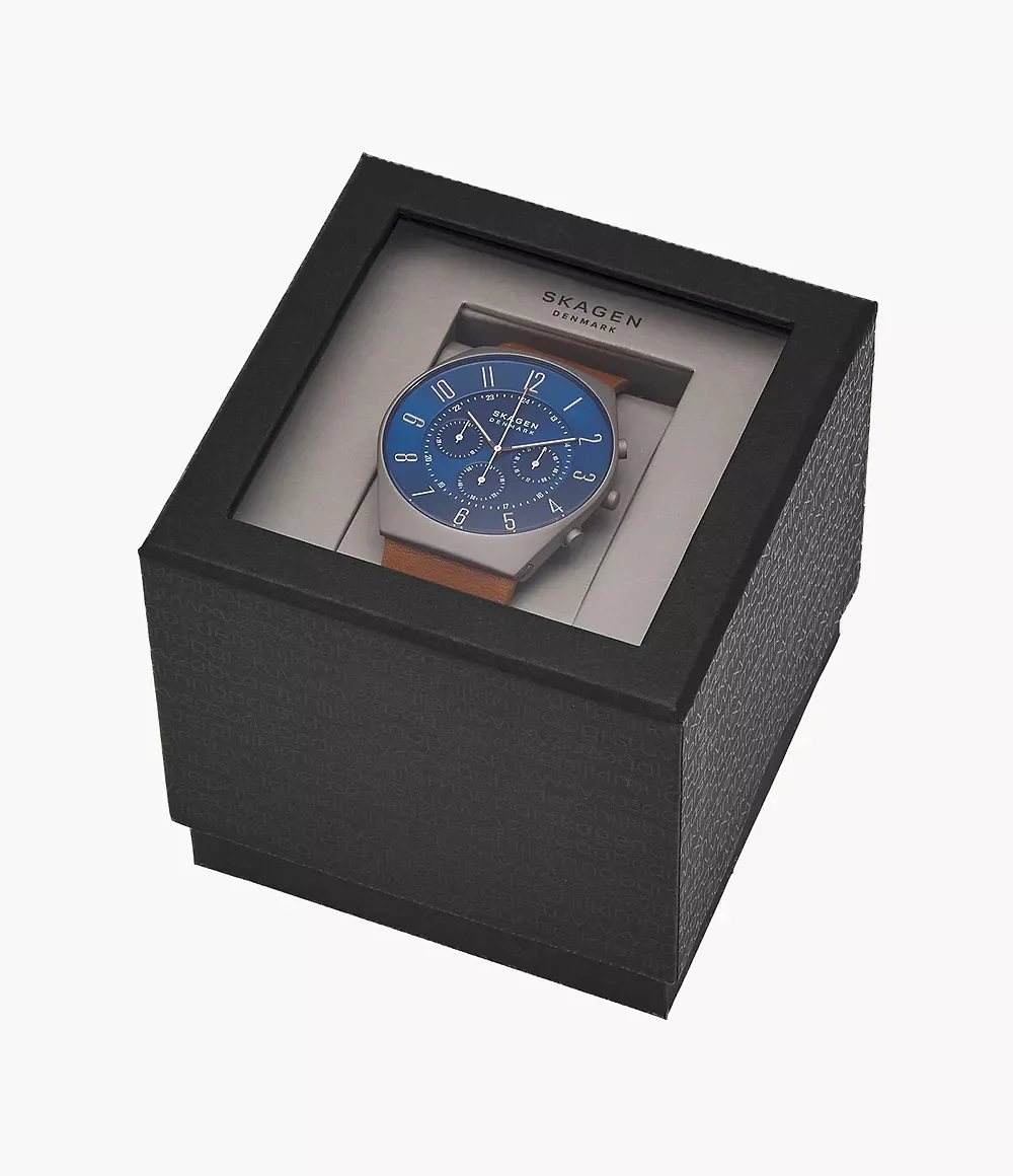 SKW6854 Skagen Reloj para caballero pulsera de piel - Image 3