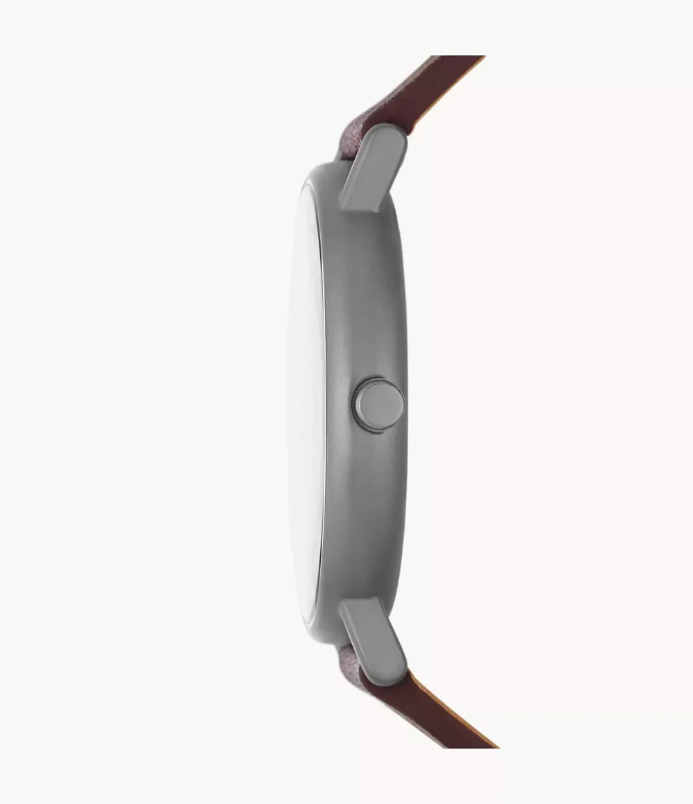 SKW6860 Reloj Skagen para hombre pulsera de cuero - Image 3