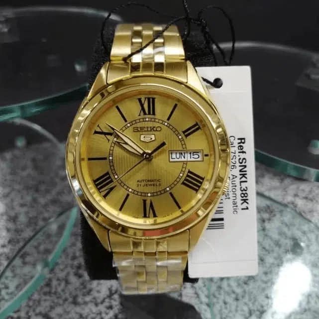 SNKL38 Reloj Seiko 5 para Caballero con Correa de Acero inoxidable - Image 3