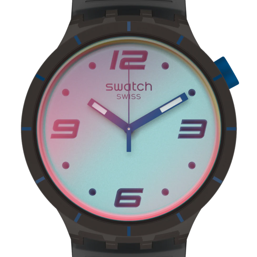SO27B121 Swatch Futuristic Grey Big Bold de hombre pulsera de resina - Image 6