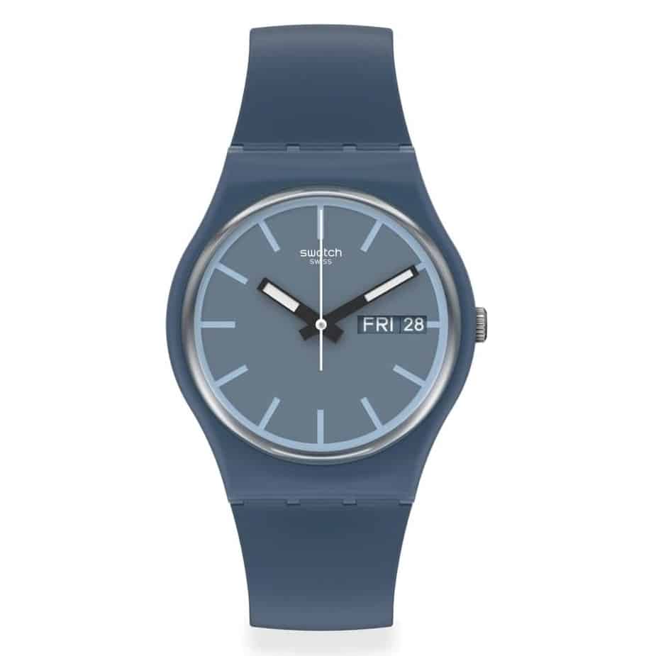 SO28N701 Reloj Swatch Knock Nap Análogo Unisex con Correa de Resina