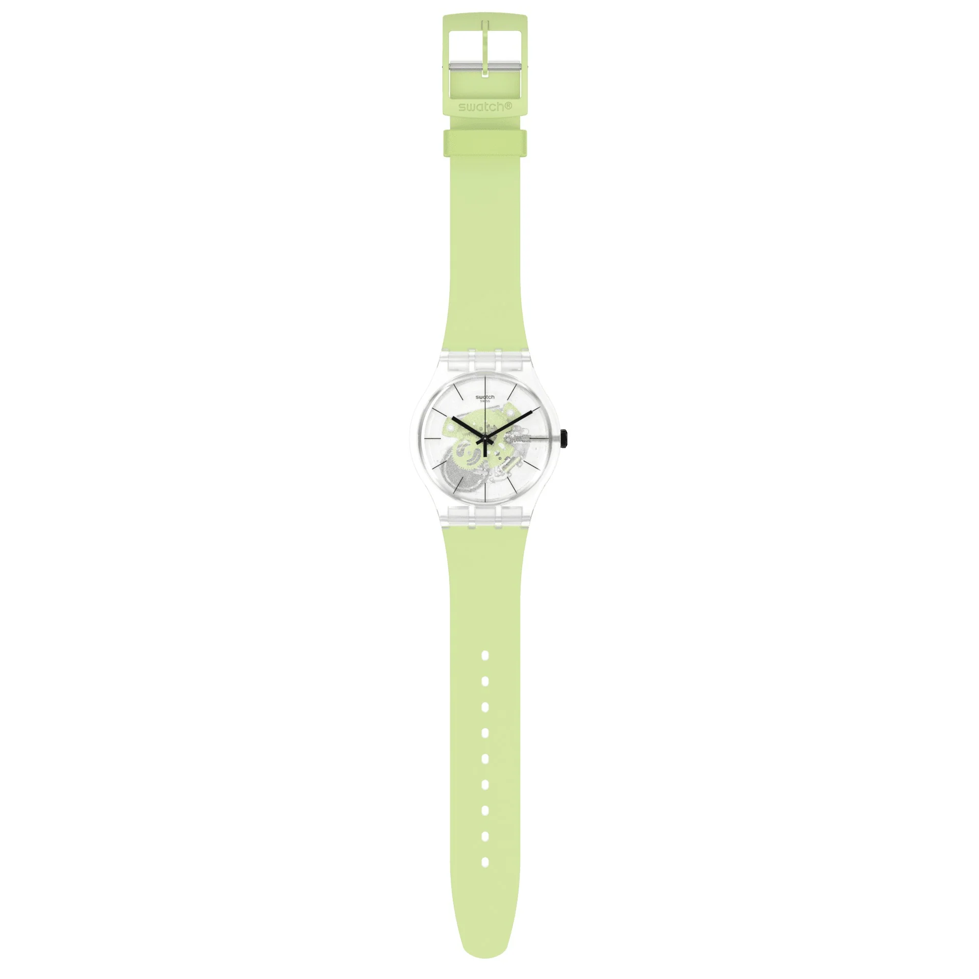 SO29K106 Swatch Green Daze Reloj Unisex Banda de Caucho - Image 2
