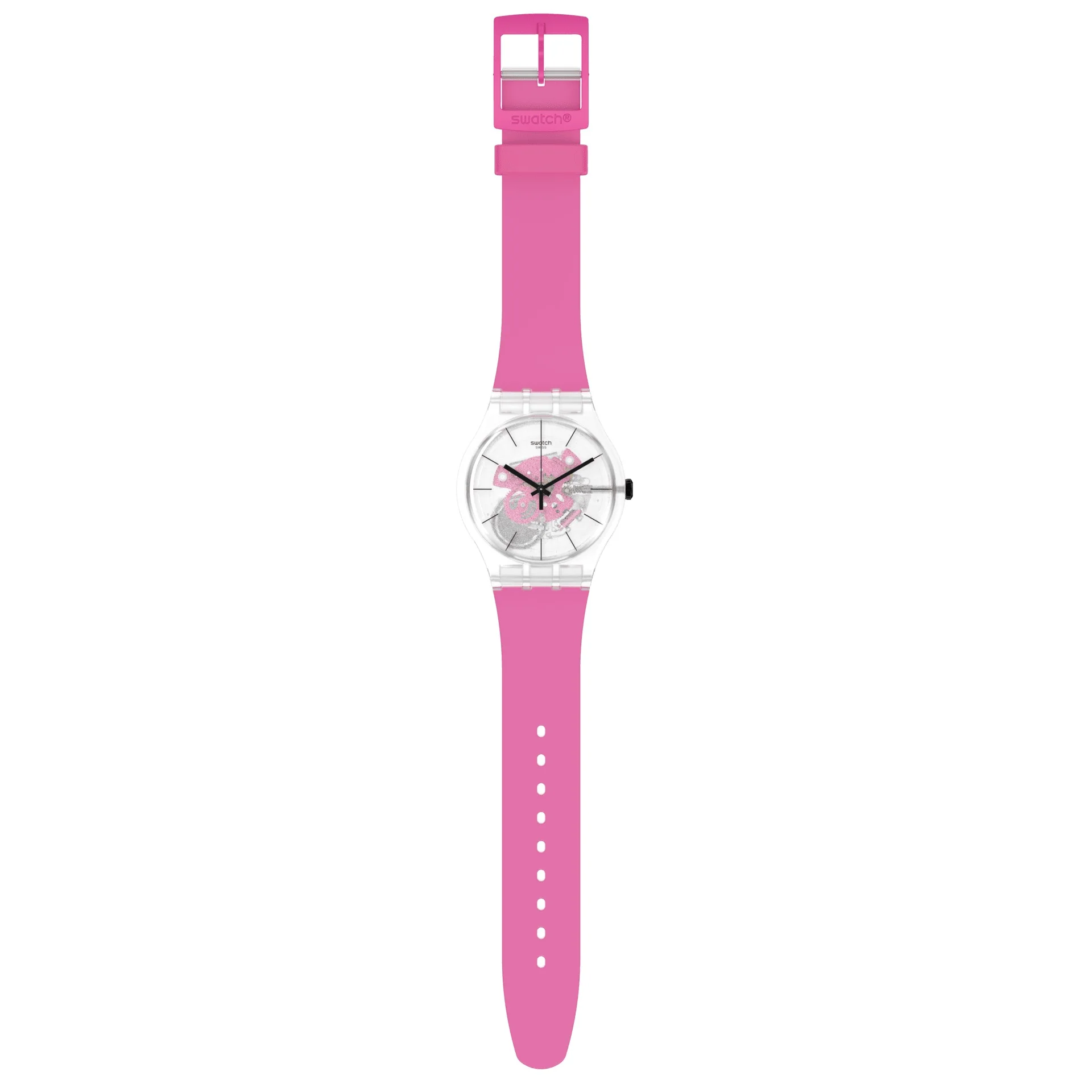 SO29K107 Swatch Pink Daze Reloj Unisex Correa de Goma - Image 2