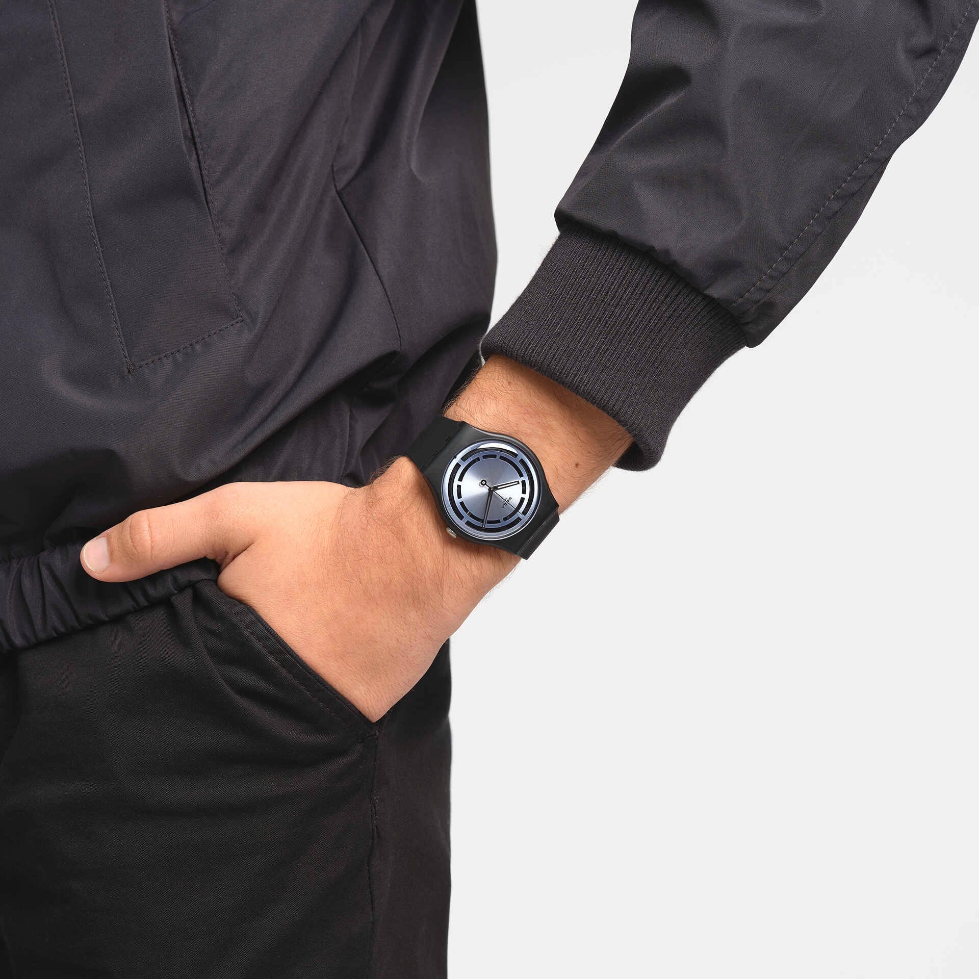 SO32B118 Reloj Swatch Circled Lines Unisex banda de resina - Image 5