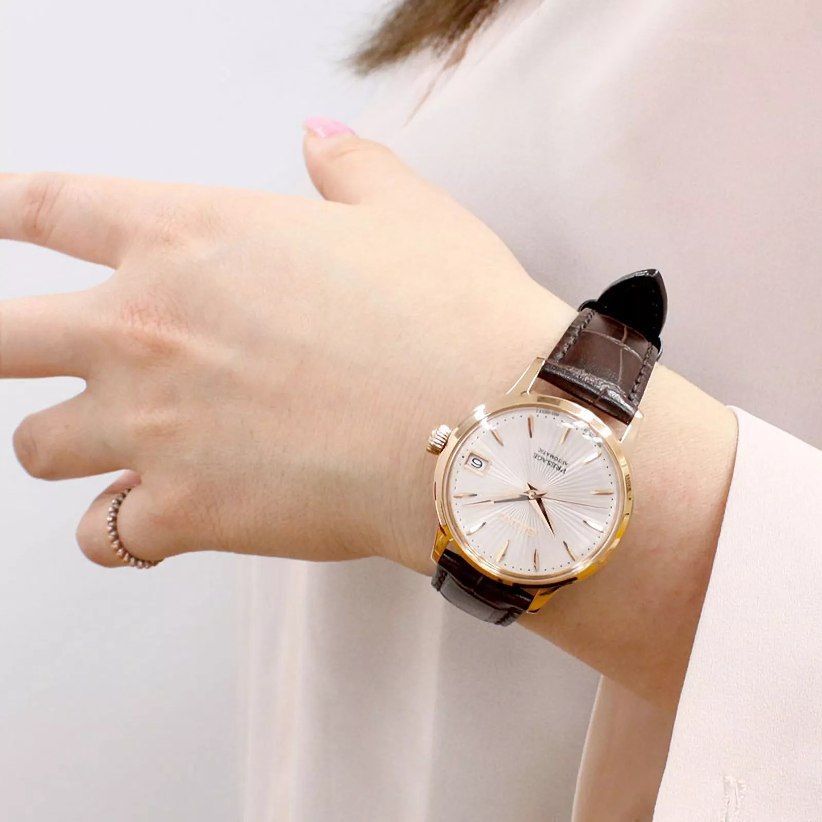 SRP852J1 Reloj Seiko Presage de dama pulsera de cuero - Image 3