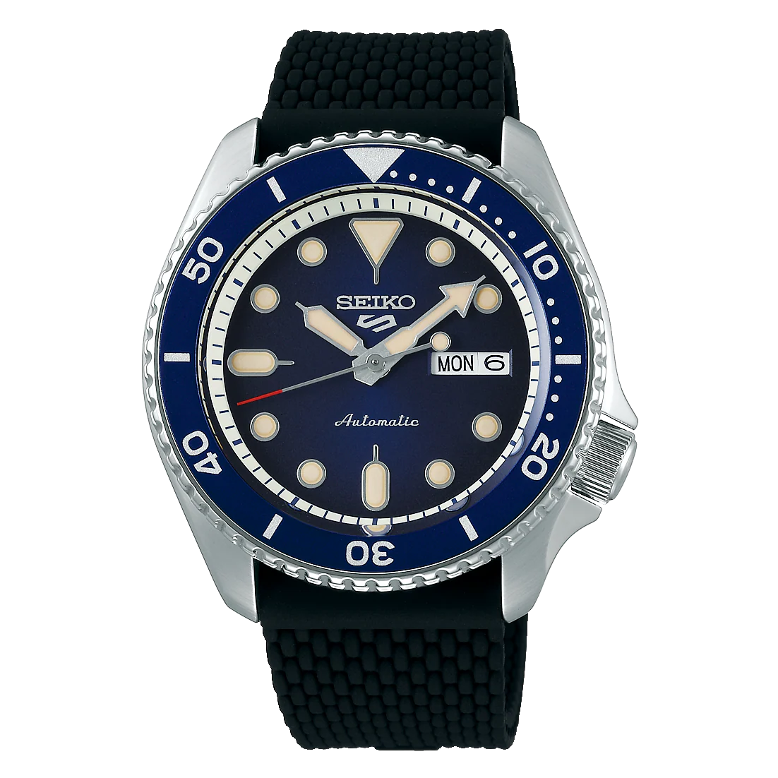 SRPD71K2 Reloj Seiko de caballero pulsera de silicona 43 mm