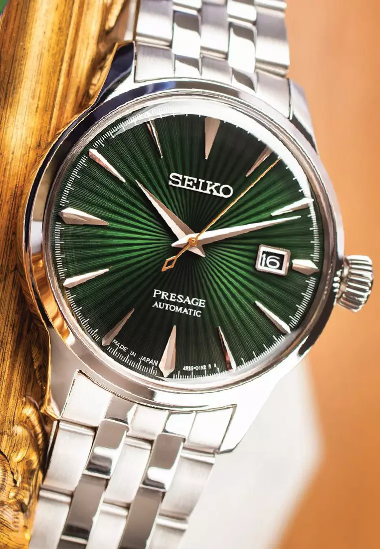 SRPE15J1 Reloj Seiko Presage Cocktail Mockingbird de hombre pulsera de metal - Image 3