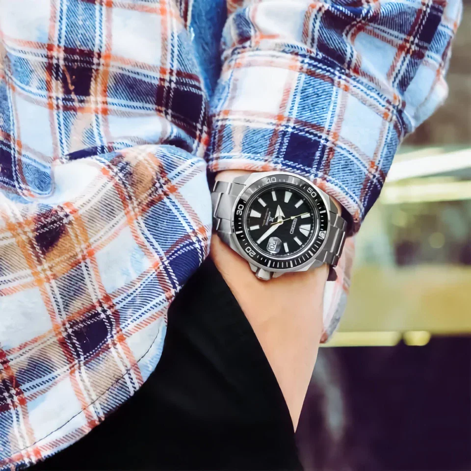 SRPE35K1 Seiko Prospex Sea King Samurai de hombre pulsera de metal - Image 3
