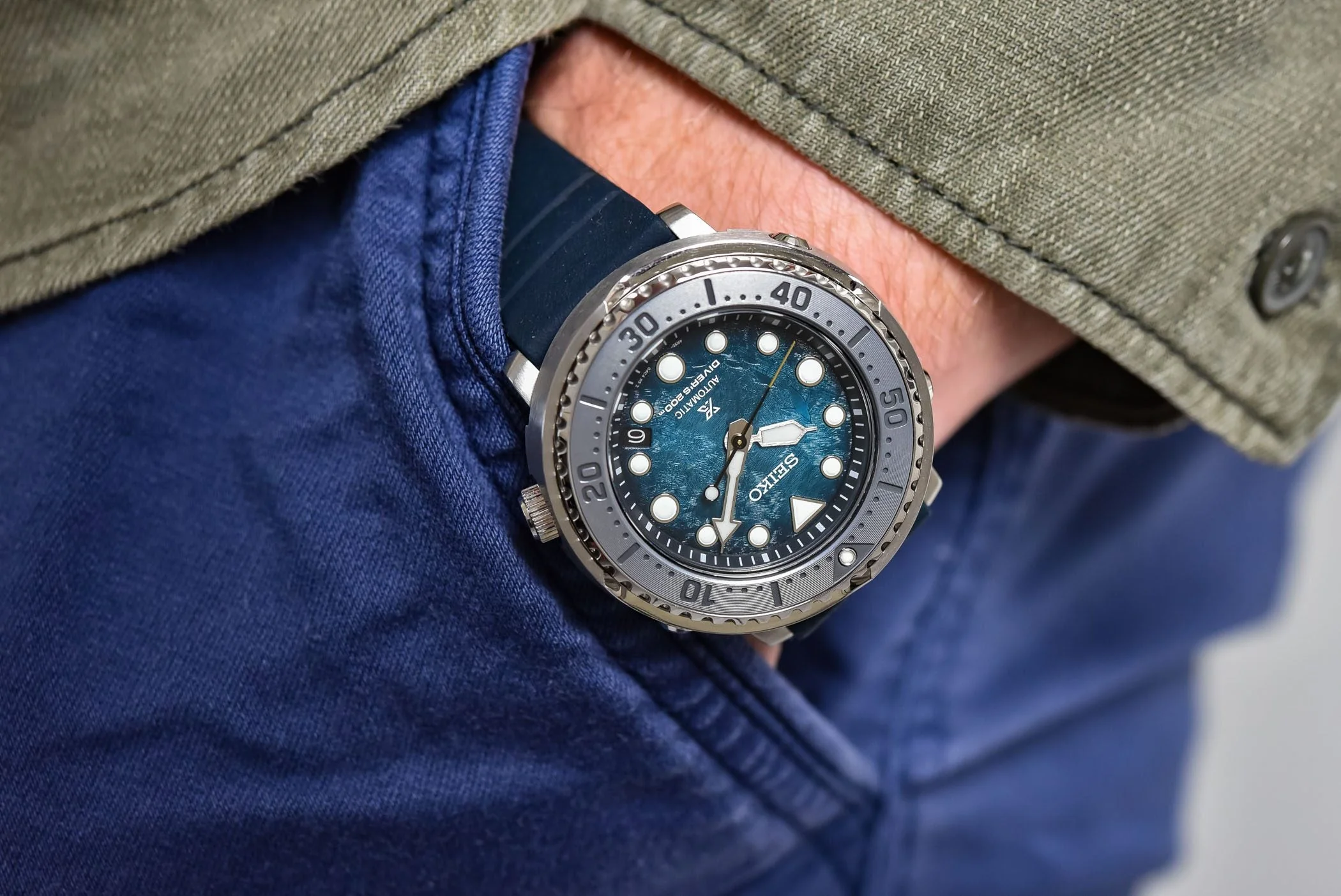 SRPH77K1 Reloj Seiko Prospex Save the Ocean de hombre pulsera de resina - Image 3