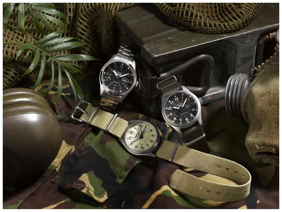 SRPJ83K1 Reloj Seiko Serie 5 Análogo para Caballero con Correa de Tela - Image 3