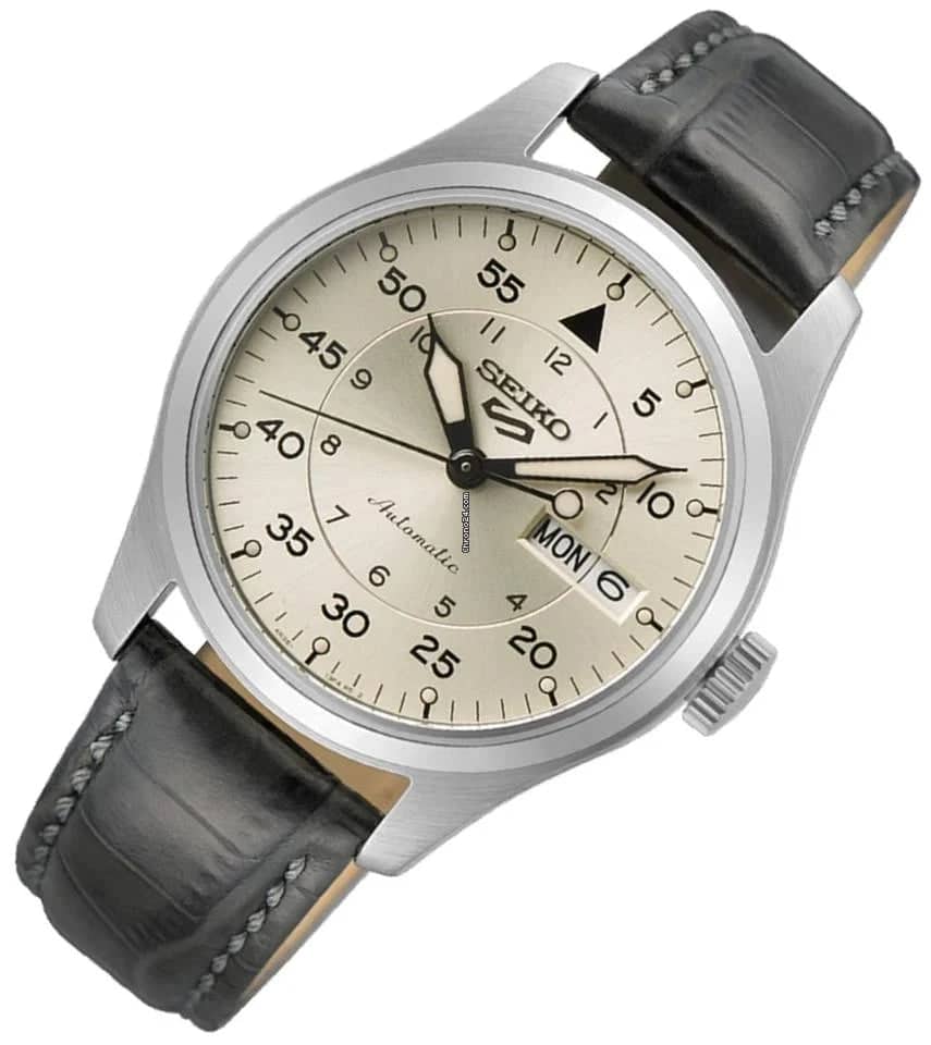 SRPJ87K1 Reloj Seiko Serie 5 Análogo para Hombre con Correa de Cuero - Image 2