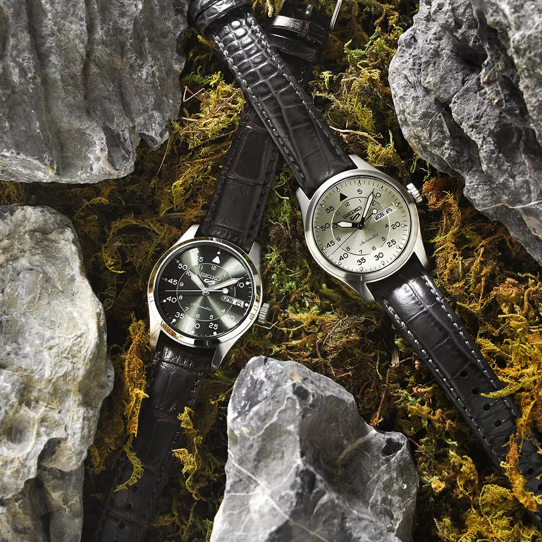 SRPJ87K1 Reloj Seiko Serie 5 Análogo para Hombre con Correa de Cuero - Image 3