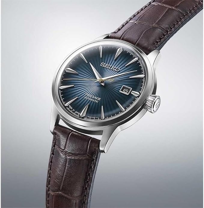 SRPK15J1 Reloj Seiko Presage Cocktail de caballero pulsera de piel - Image 3