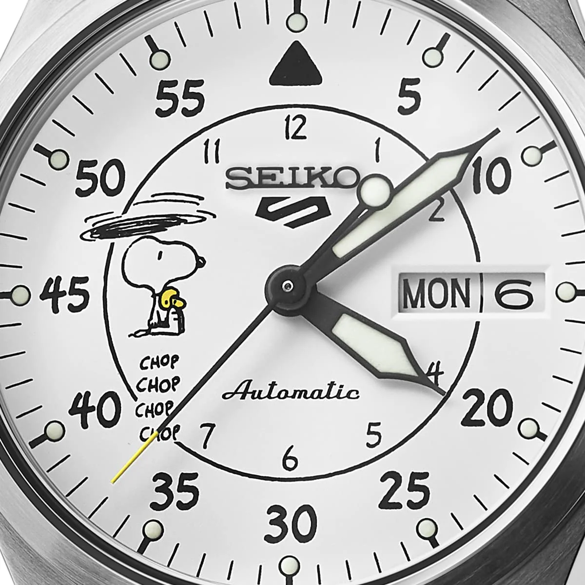 SRPK27K1 Reloj Seiko 5 Snoopy Parachute de hombre correa de cuero - Image 2