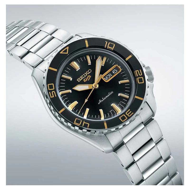 SRPK99K1 Seiko 5 Sports para caballero pulsera de metal - Image 3
