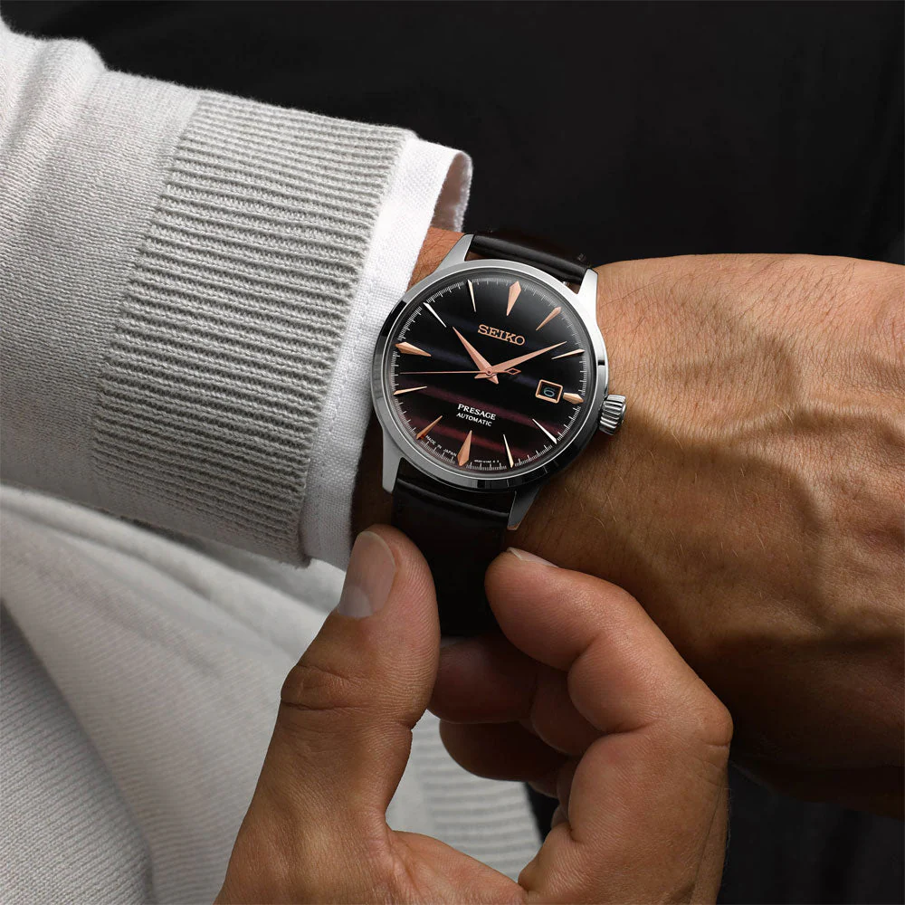 SRPL75J1 Reloj Seiko Presage de hombre correa de cuero - Image 6