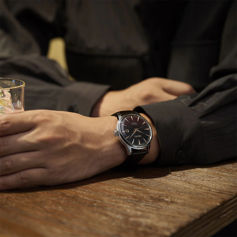 SRPL75J1 Reloj Seiko Presage de hombre correa de cuero - Image 7