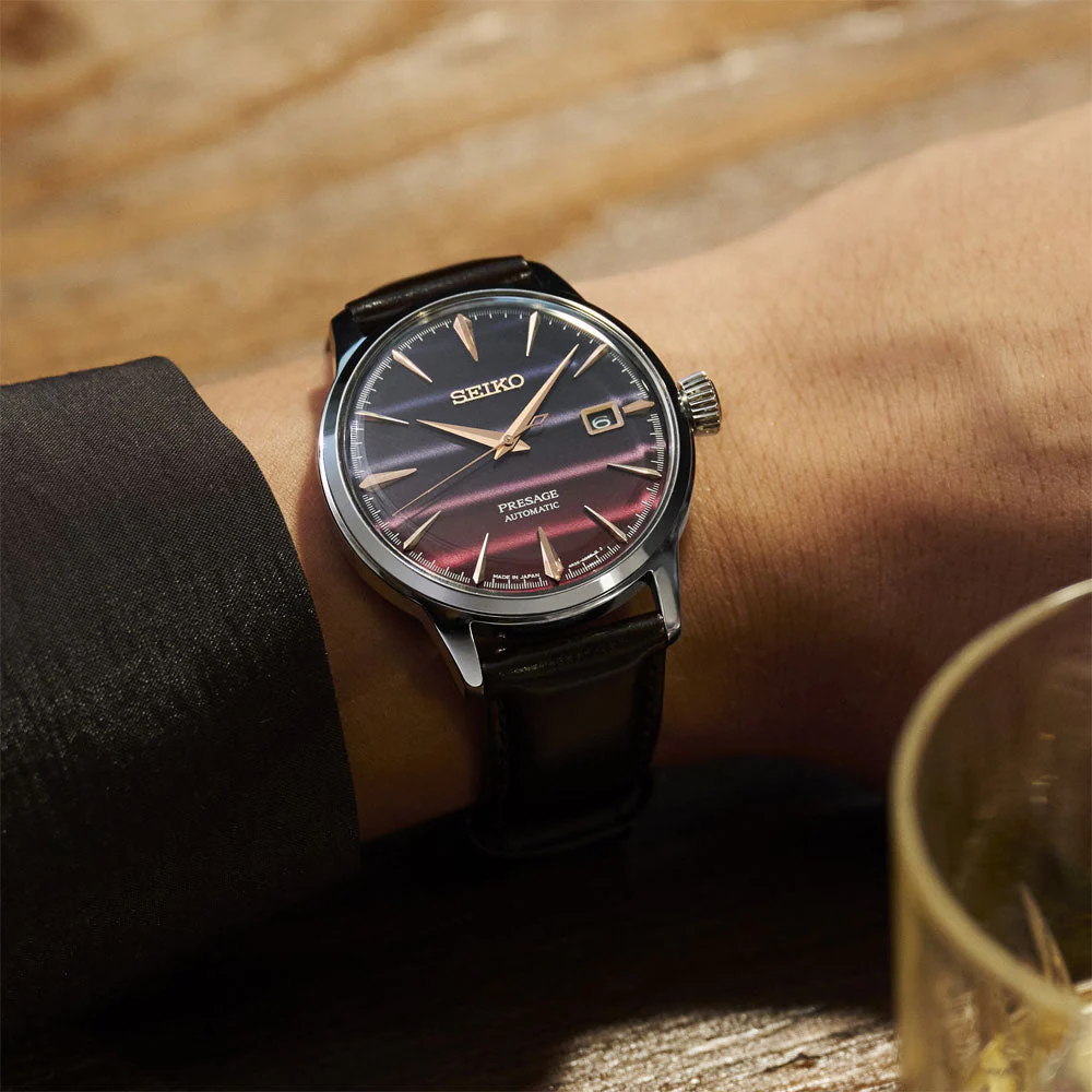 SRPL75J1 Reloj Seiko Presage de hombre correa de cuero - Image 8