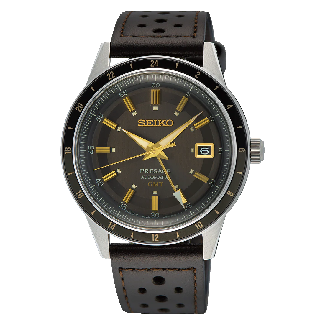 SSK013J1 Reloj Seiko Presage Style60's de caballero pulsera de cuero