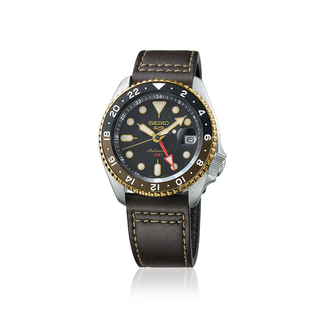 SSK036K1 Seiko Serie 5 reloj para caballero pulsera de piel - Image 4