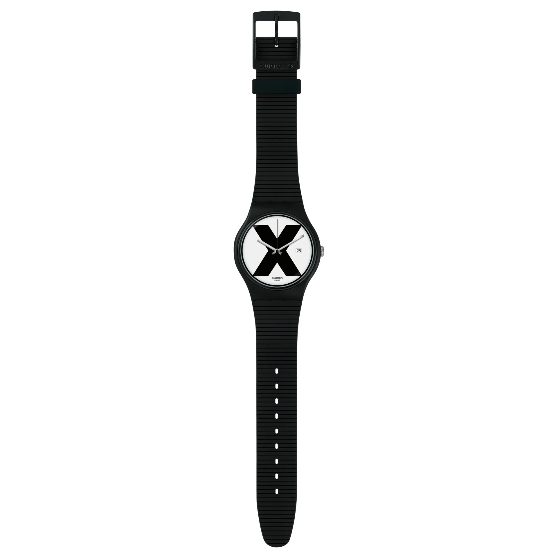 SUOB402 Swatch XX-Rated Black Reloj para Hombre Banda de Caucho - Image 2