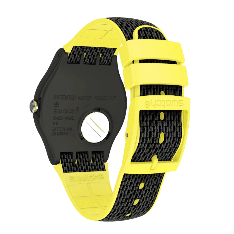 SUOB406 Reloj Swatch Night Cord unisex correa de tela - Image 3