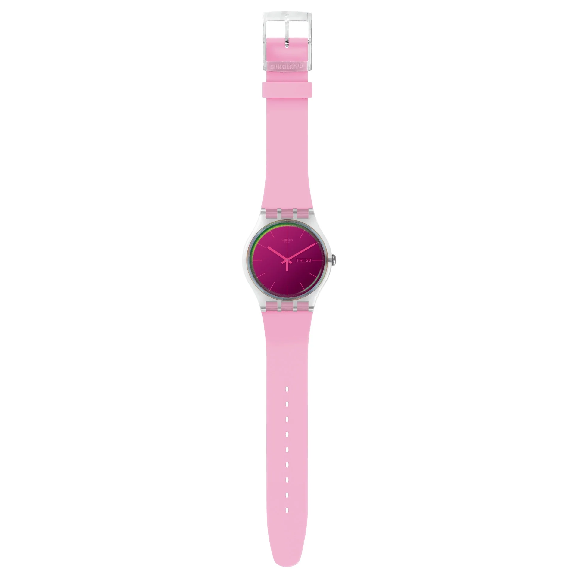 SUOK710 Swatch Polarose Reloj para Mujer Correa de Goma - Image 3