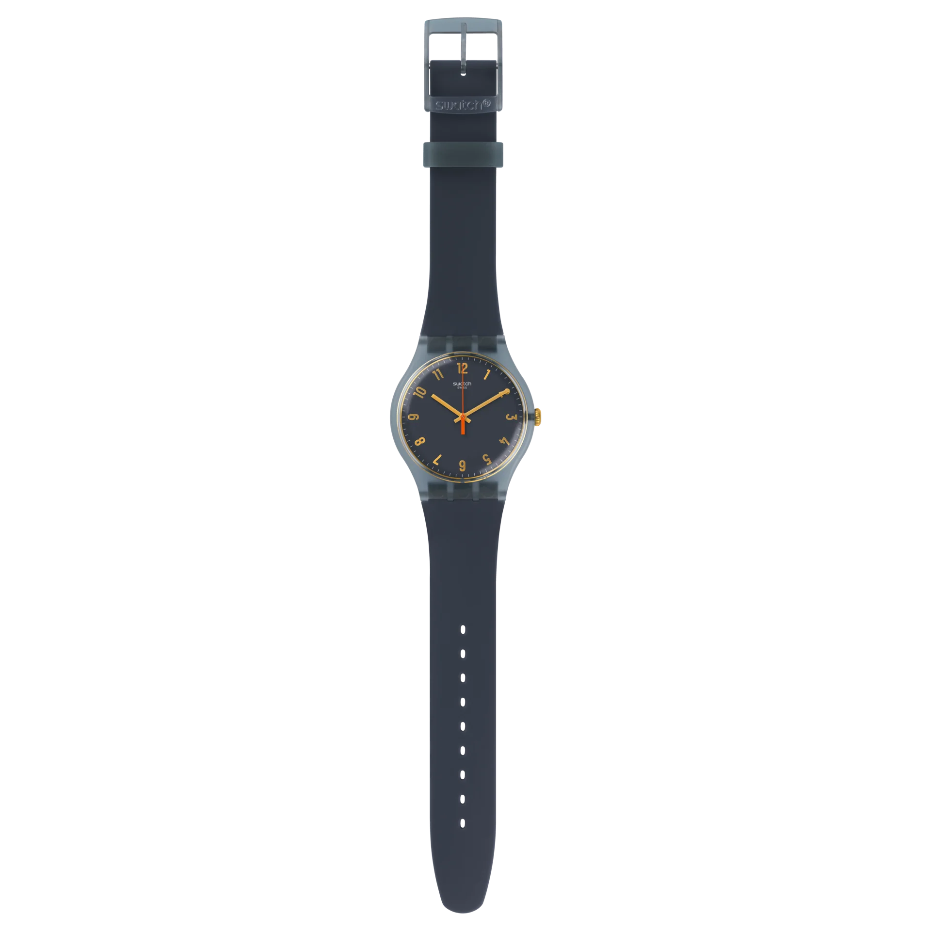 SUOM105 Reloj Swatch Nuit Bleue de hombre pulsera de silicona - Image 2