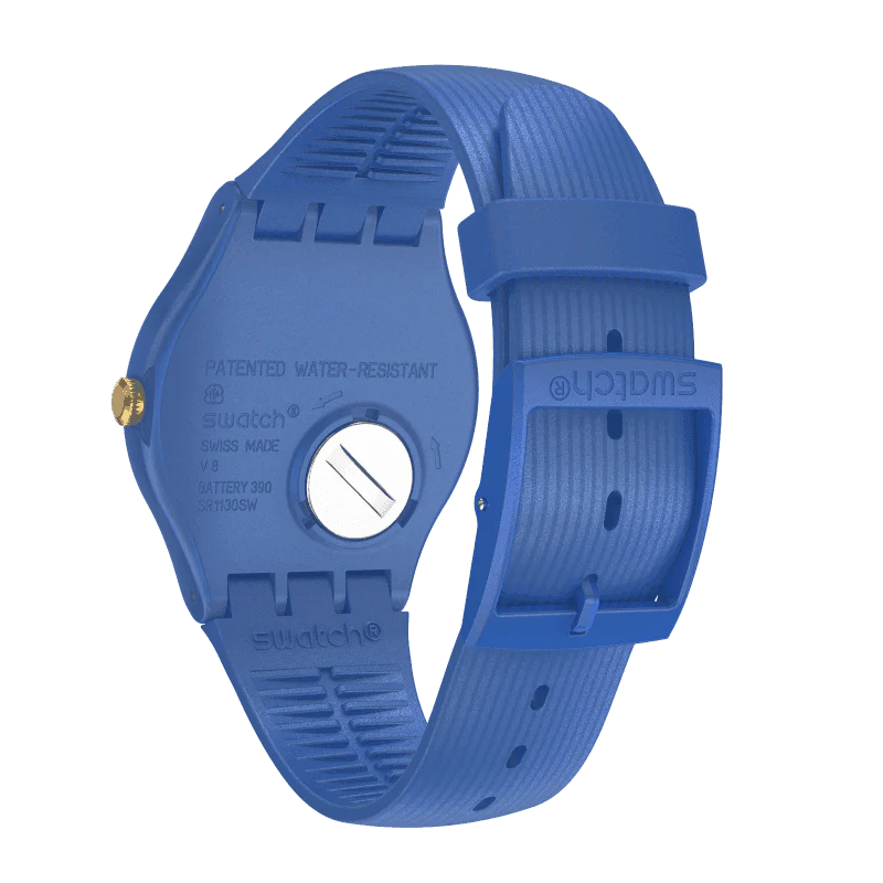 SUON143 Swatch Cyderalblue unisex pulsera de resina - Image 3