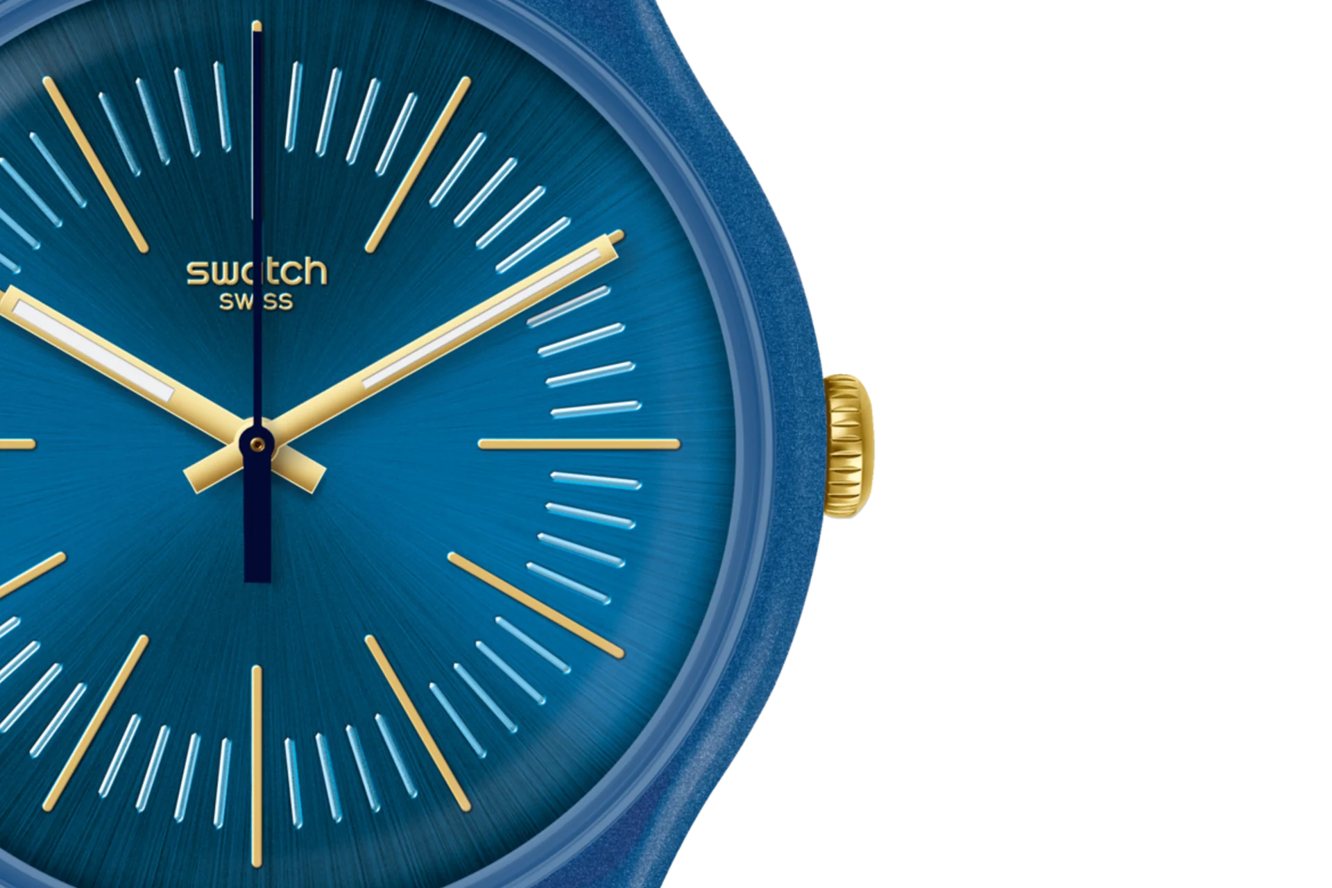 SUON143 Swatch Cyderalblue unisex pulsera de resina - Image 6