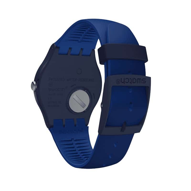 SUON709 Swatch Bellablu Reloj Unisex Banda de Caucho - Image 3