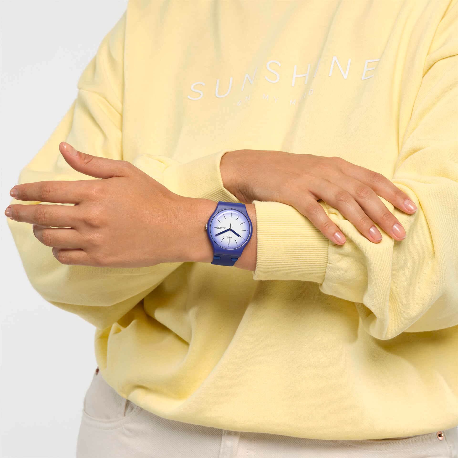 SUON716 Reloj Swatch Violet Verbena de caballero banda de resina - Image 5