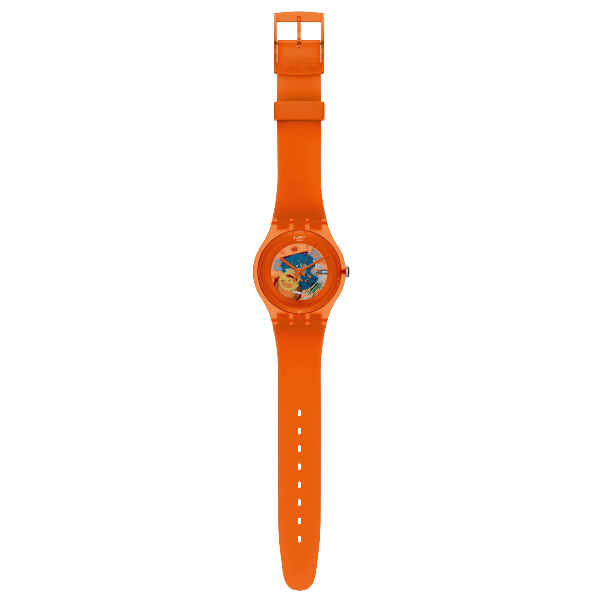 SUOO100 Swatch Orangish Lacquered unisex pulsera de resina - Image 2