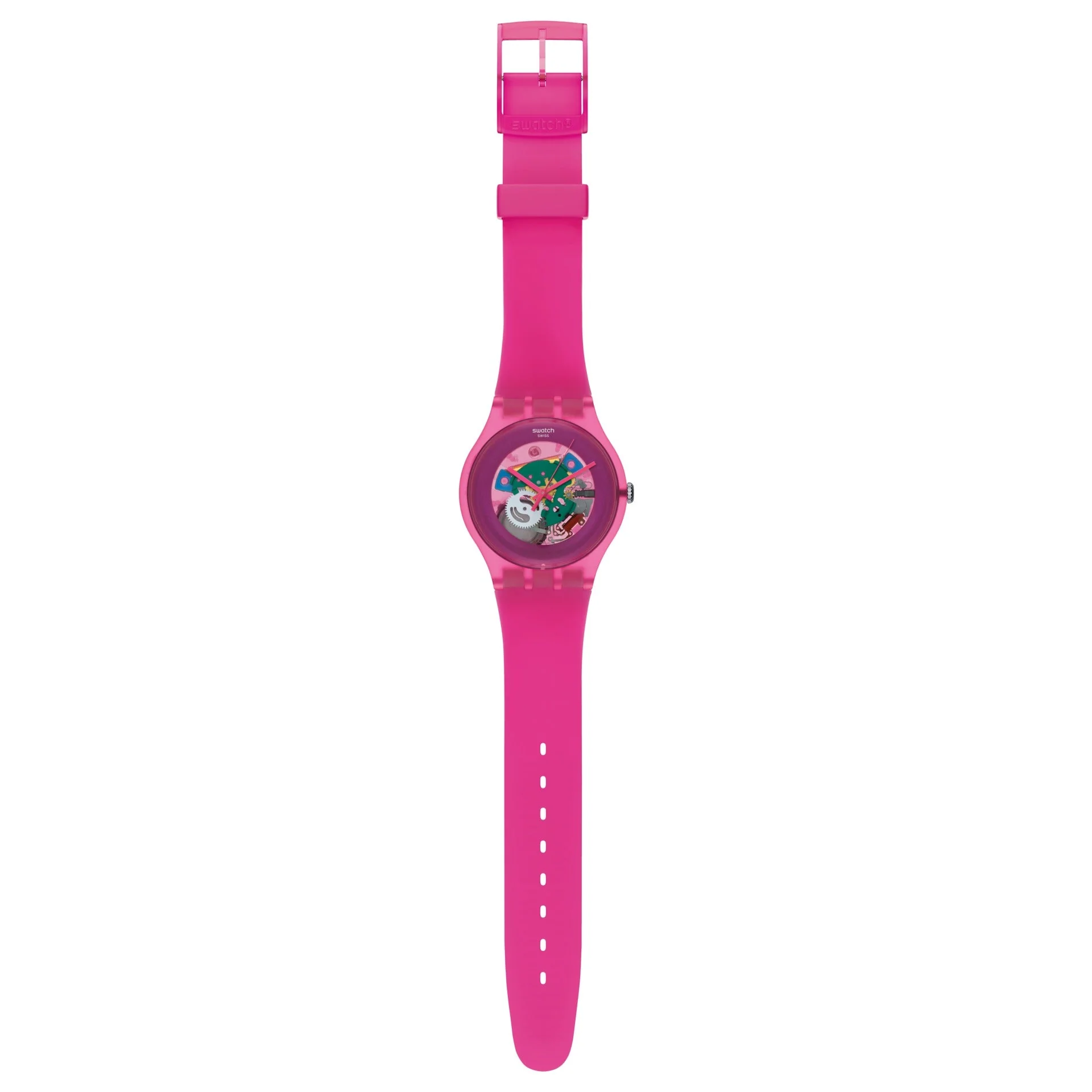 SUOP100 Reloj Swatch Pink Lacquered de dama pulsera de resina - Image 2