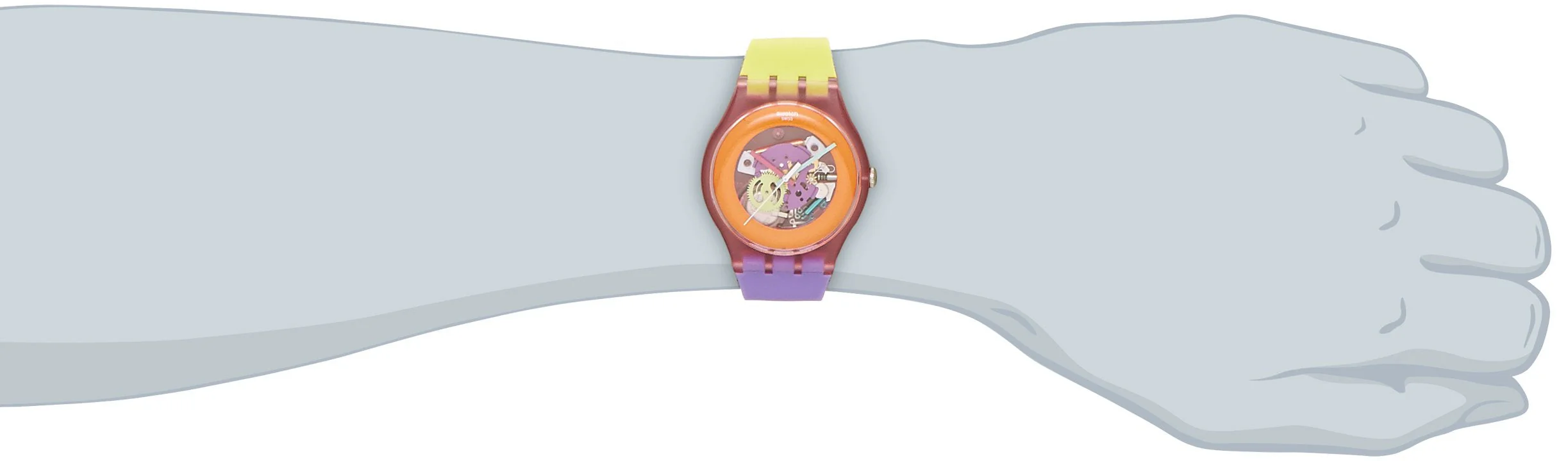 SUOP103 Reloj Swatch Dip in Color unisex pulsera de resina - Image 2