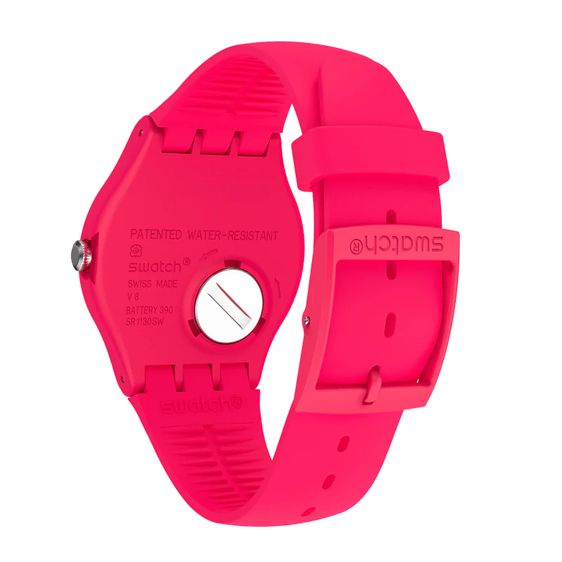SUOR704 Reloj Swatch Rubine Rebel de dama pulsera de caucho - Image 3