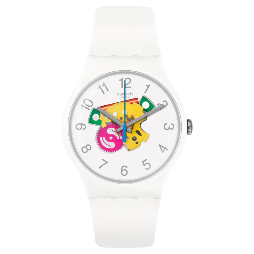 SUOW148 Reloj Swatch Candinette de hombre pulsera de caucho 41 mm
