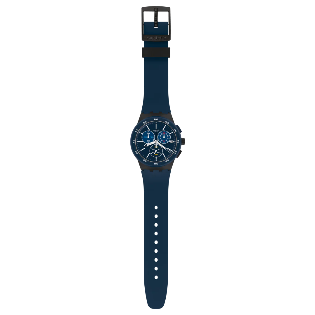 SUSB417 Swatch Blue Steward de hombre pulsera de resina - Image 4