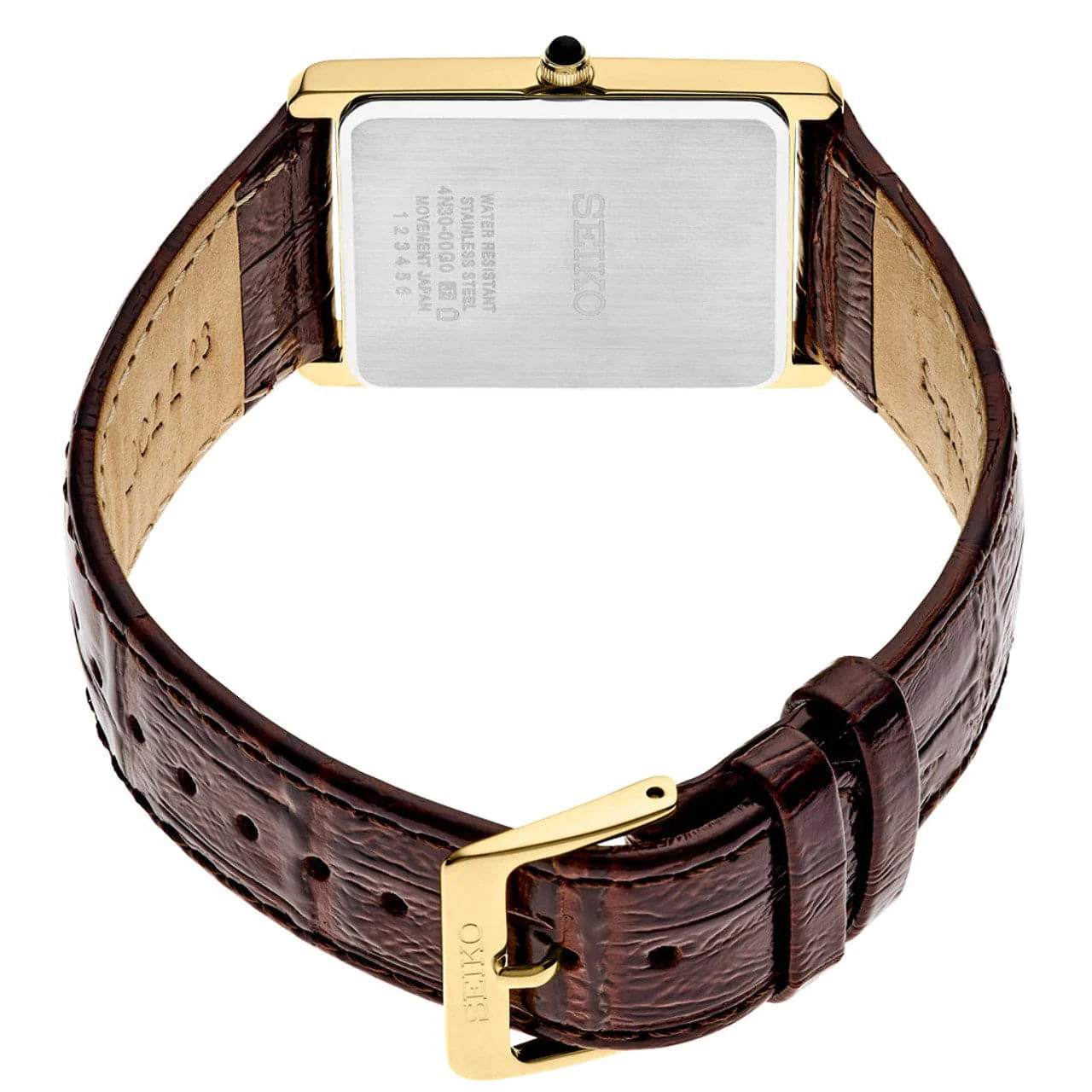 SWR064 Reloj Seiko Essentials para Caballero con Correa de Cuero - Image 4