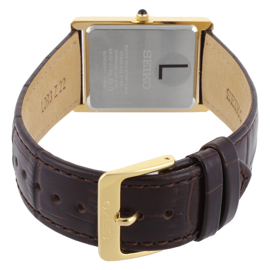 SWR106P1 Reloj Seiko Classic de hombre pulsera de cuero - Image 2