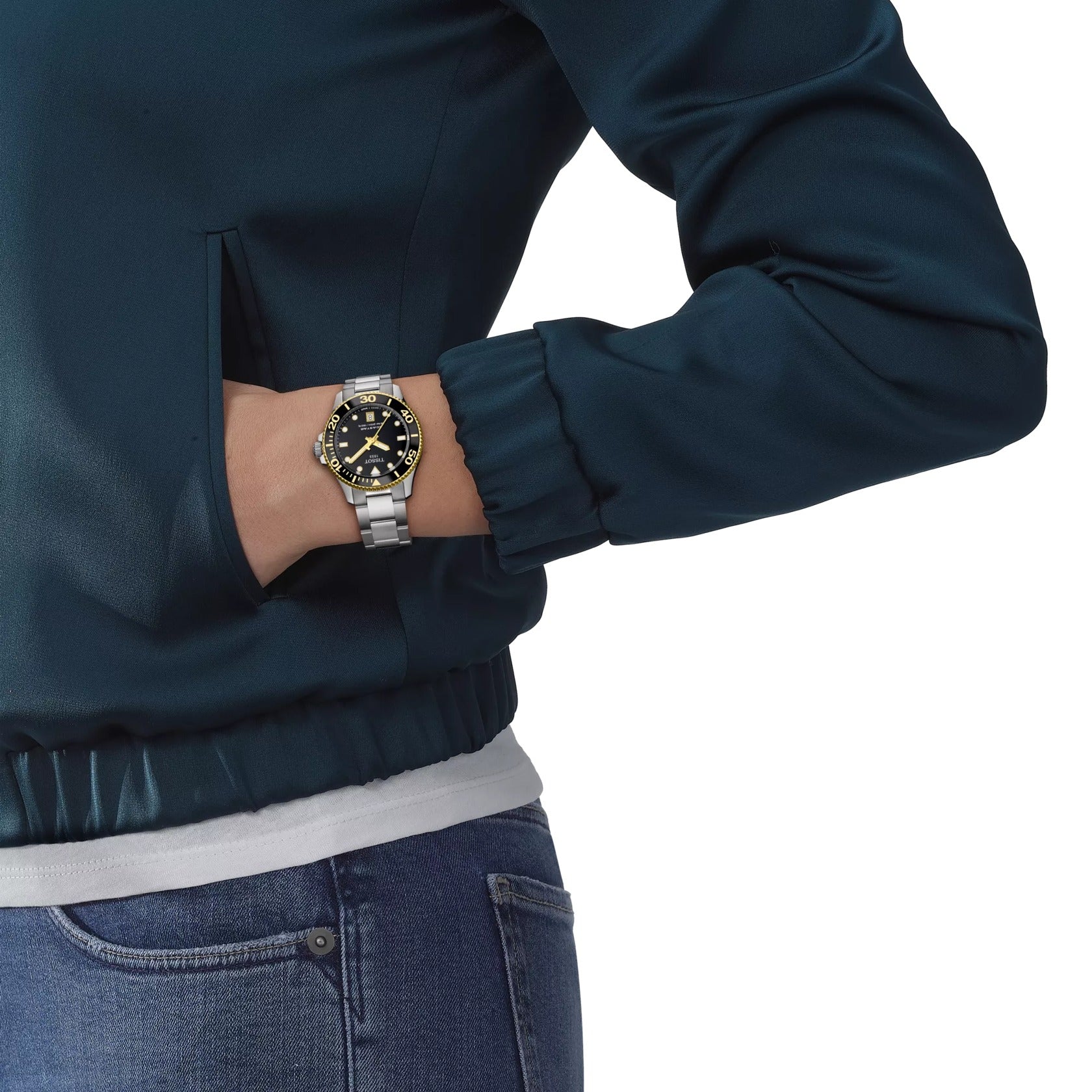 T120.210.21.051.00 Reloj Tissot Seastar 1000 de hombre correa de metal - Image 5
